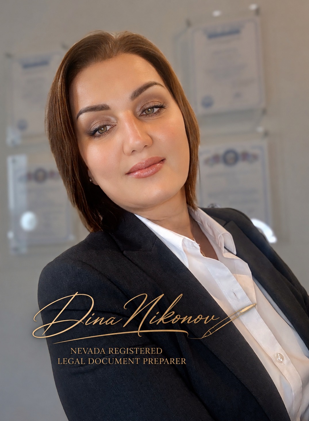 Dina Nikonov — Nevada Registered Legal Document Preparer serving the Las Vegas metropolitan area