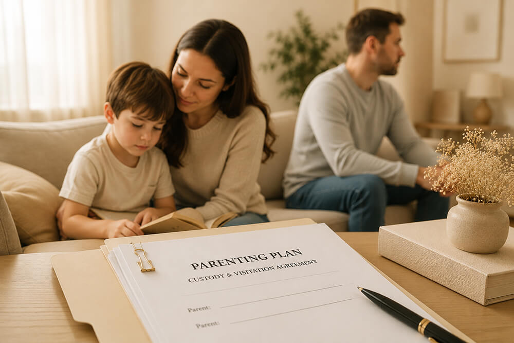 Nevada Parenting Plan and child custody family court documents